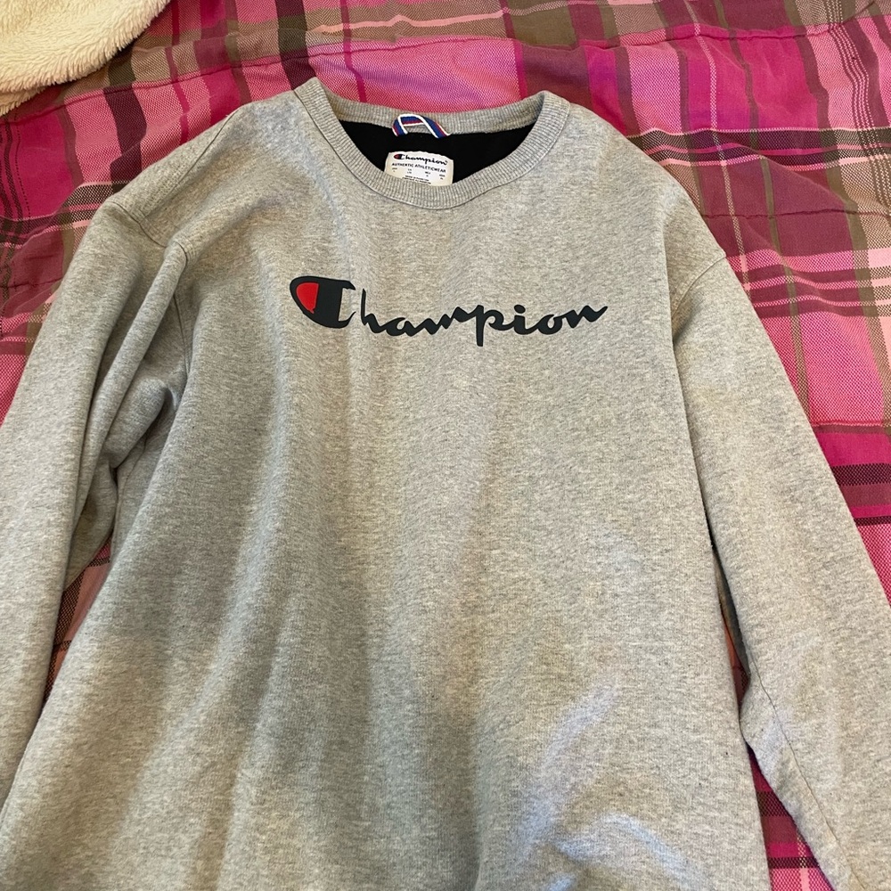 Champion Heather Gray Logo Sweatshirt